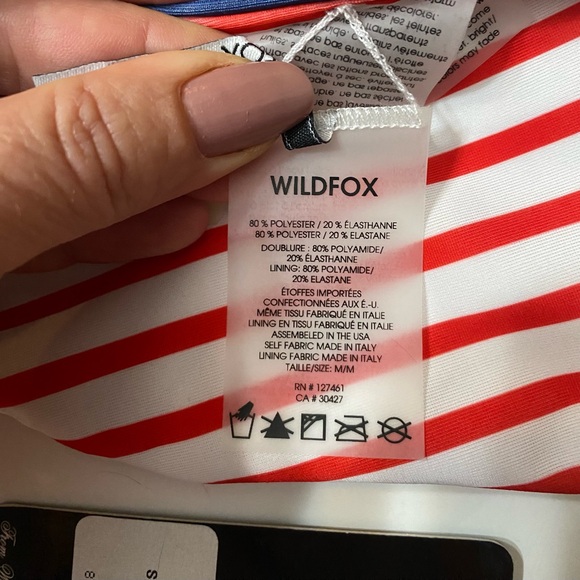 NWT Wildfox Crabby Stripe Reversible Bikini Bottom - Picture 12 of 13